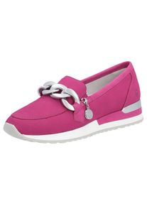 Remonte , Slipper »ELLE-Collection« Loafer, Schlupfschuh mit trendiger Zierkette , pink , Schöner Slipper mit seitlichem Gummizug für leichtes...