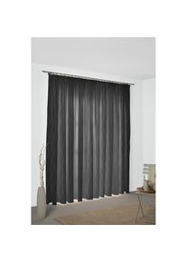 WIRTH, Vorhang &raquo;Riccia&laquo; Multifunktionsband 1 Stk. tlg., grau, silberfarben, Jacquard, Baumwolle, Polyester