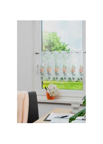 Stickereien Plauen, Panneaux &raquo;Nadia&laquo; Stangendurchzug 1 Stk. tlg., wei&szlig;, Voile, Polyester