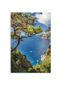 Artland Wandbild »Punta de Masullo, Insel Capri, Italien« Meer Bilder 1 Stk. tlg. als Alubild, Outdoorbild, Leinwandbild, Poster, Wandaufkleber , blau ,...