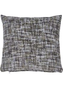 Kissenbezug »Twist« Geflochtene Optik , grau , done. , Obermaterial: 100% Polyester