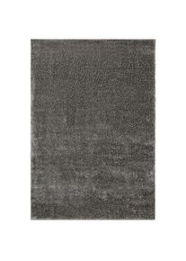 Hochflor-Teppich »Mikro Soft Ideal« rechteckig 30 mm Höhe Microfaser, extra flauschig, Weich, Pflegeleicht, Elegant, Uni , grau , my home ,...