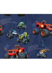 Vorhang &raquo;Trucks&laquo; Multifunktionsband 1 Stk. tlg. Nickelodeon , blau , WIRTH , Obermaterial: 100% Polyester