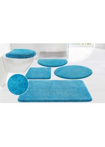 my home Badematte »Merida, Badvorleger, Badezimmer Teppich« Höhe 32 mm rutschhemmend beschichtet fussbodenheizungsgeeignet schnell trocknend...