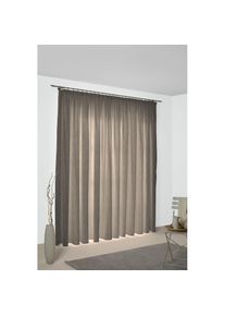 WIRTH, Vorhang &raquo;Torbole&laquo; Kr&auml;uselband 1 Stk. tlg., lila, Jacquard, Baumwolle, Polyester