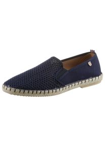VERBENAS , Espadrille »Tom Pacific« Slipper, Sommerschuh, Strandschuh mit luftdurchlässiger Perforation , blau , Lässiger Slipper zum Schlupfen,...