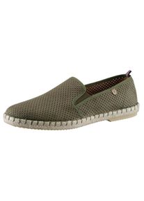VERBENAS , Damen , Espadrille »Tom Pacific« , Loafer, Slipper, Sommerschuh, Strandschuh mit Stretcheinsätze , grün , Zum Schlupfen