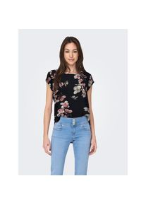 Only , Damen , Shirtbluse »ONLVIC S/S AOP TOP NOOS PTM« mit Allover Druck , Feminine Bluse von Only
