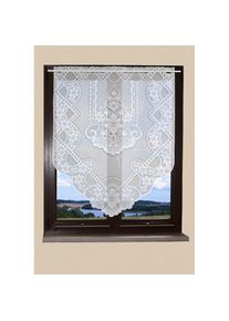 Scheibengardine &raquo;Ronda&laquo; Stangendurchzug 1 Stk. tlg. , weiss , Vhg , Obermaterial: 100% Polyester