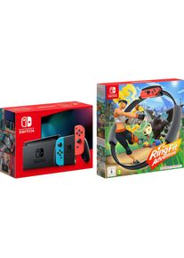 Nintendo Switch , Konsolen-Set inkl. Ring Fit Adventure , bunt , Spieler können bis zu acht Switch-Konsolen miteinander verbinden