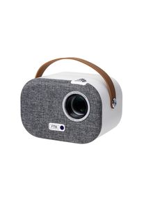 Ackerman Portabler Projektor &raquo;FTM Mini&laquo; (200 lm 1920 x 1080 px), hellbraun, hellgrau, Schnittstellen: Klinke, USB-A, HDMI