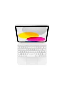 Apple , iPad-Tastatur »Folio iPad 10th Gen. CH-Layout« (Touchpad) , weiss , Einstellbare Stütze für flexible Betrachtungswinkel.