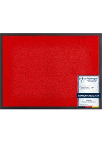 Fussmatte »Verdi, Made in Netherlands« rechteckig 6 mm Höhe Schmutzfangmatte, Eingangsmatte, rutschfest, strapazierfähig , rot , ANDIAMO ,...