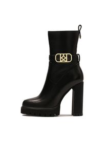 Kazar Stiefelette Damen Gr&ouml;&szlig;e 38 gold / schwarz Winterschuhe