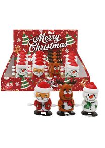 BOX 12 AUFZIEH WEIHNACHTS SPIELZEUG SORTIERT 6.5CM