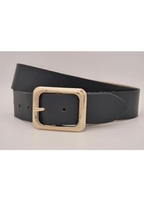 AnnaMatoni , Ledergürtel mit goldener Schliesse , blau