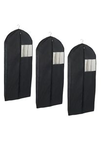 Kleidersack »Modell Deep Black« Kleiderschutzhülle mit Reissverschluss & Sichtfenster, ideal auf Reisen , schwarz , Wenko