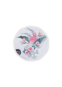 Jelmoli Strandtuch &raquo;Foutastic Circle Flamingo, Mehrfarbig&laquo;, mehrfarbig, Baumwolle, Gewicht: 300 g/m&sup2;
