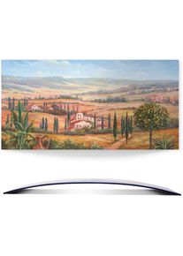 Wandbild »Terrasse« Europa 1 Stk. tlg. 3D Optik gebogen , braun , Artland