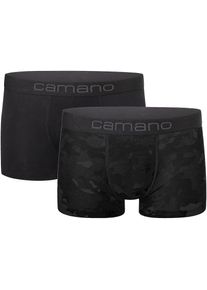 Camano , Trunk »comfort« 2er Pack, mit elastischem Logobund , grau , Herrenunterhose von Camano