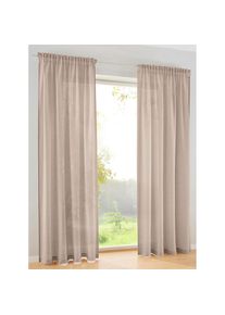 Vorhang Multifunktionsband 1 Stk. tlg. , beige , HEINE HOME , 100% Polyester