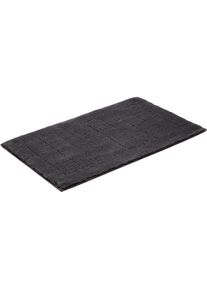 Vossen, Badematte &raquo;Exclusive&laquo; H&ouml;he 20 mm rutschhemmend beschichtet fussbodenheizungsgeeignet Badteppich, Uni-Farben, Karo Muster, Hoch-Tief Effekt, 