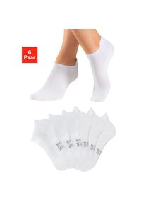 H.I.S , Juegendliche , Sportsocken Packung, 6 Stk. tlg. Kurzsocken und Sneakersocken in einem Pack , weiss , Sportpack Sportsocken in zwei Längen