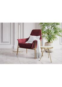 Beistelltisch »Morrison 2025, Beistelltisch aus Eisen« 1 Stk. tlg. Handarbeit, lackierter Tisch mit Metalleffekten, auf 3-Beinen , grün , Kayoom