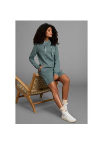 Kangaroos , Damen , Sweatkleid Nahttaschen mit Logoapplikation in Lochstickerei , grün , Sweatkleid von Kangaroos