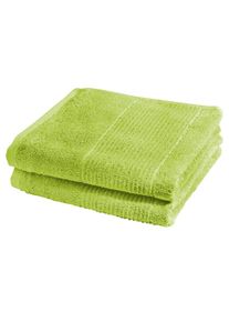 Handtücher »2828« hochwertig und unifarben , grün , Fleuresse , Obermaterial: 100% Baumwolle