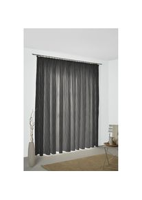 WIRTH, Vorhang &raquo;Sepino&laquo; Kr&auml;uselband 1 Stk. tlg., grau, Jacquard, Obermaterial: 75% Polyester, 25% Baumwolle