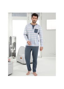 wäschepur , Schlafanzug , blau , Single-Jersey