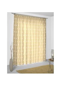 Vorhang »Crayon« Kräuselband 1 Stk. tlg. , beige , Wirth , Obermaterial: 85% Polyester, 15% Baumwolle