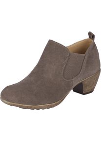 Andrea Conti , Damen , Cowboy Stiefelette , grau , aus Rind-Veloursleder