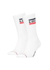 Levi's , Socken »LEVIS REGULAR CUT SPRTWR LOGO 2P« Packung, 2er Pack, 2 Paar tlg. mit breitem Logobund , weiss , Herrensocken von Levi's