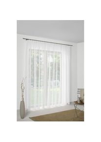 WIRTH, Vorhang &raquo;Chlo&eacute;&laquo; Faltenband 1 Stk. tlg. Store, wei&szlig;, Polyester