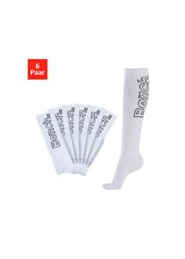 Bench. , Kniestrümpfe Packung, 6 Paar tlg. mit antibakterieller Feuchtigkeitsregulierung , weiss , Multifunktionskniestrumpf im 6er Pack