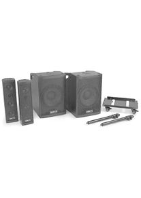 Jelmoli Lautsprecher &raquo;Vonyx VX1050BT&laquo; (Bluetooth ), schwarz, Set bestehend aus zwei Subwoofer und zwei Lautsprechern