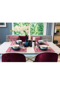 Adam, Platzset &raquo;Uni Collection&laquo; GOTS zertifiziert, Made in Germany, pink, Obermaterial: 100% Baumwolle, 2 Stk.
