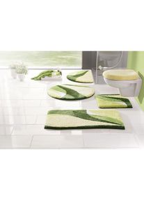 Badematte »Magnus, Badvorleger, Badezimmer Teppich« mehrfarbig, Badteppich, Badematten auch als 2 teiliges Set & rund , grün , my home ,...