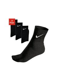 Nike , Sportsocken 3 Stk. tlg. mit Frottee , schwarz , Unisex Sportsocke