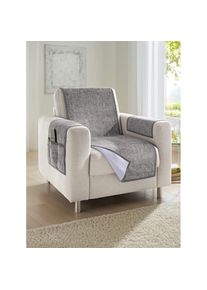 Tagesdecke , grau , 100% Polyester