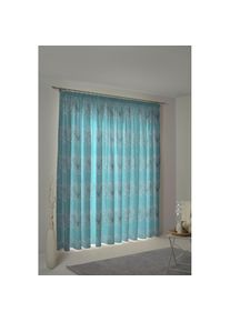 WIRTH, Vorhang &raquo;Stuben&laquo; &Ouml;sen 1 Stk. tlg., blau, Jacquard, Baumwolle, Polyester