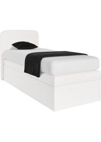 Boxspringbett wahlweise mit Bettkasten , weiss , Westfalia Schlafkomfort