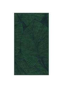 Strandtuch »Puerto« 100x180, für Sauna und Pool, mit Blättermuster , grün , Seahorse , Obermaterial: 100% Baumwolle