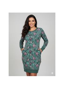 Ragwear , Sweatkleid »MENITA FLOWERS O« Eingrifftaschen , Vegan, von PETA verifiziertes Kleid von Ragwear mit seitlichen Eingrifftaschen