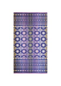 Strandtuch»InkaVeloursJacquard« , lila , Obermaterial: 100% Baumwolle