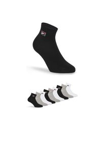 Fila , Damen , Kurzsocken »QUARTER PLAIN SOCKS« 9 Stk. tlg. mit Logo-Schriftzug , schwarz-weiss , Basicsocken von Fila