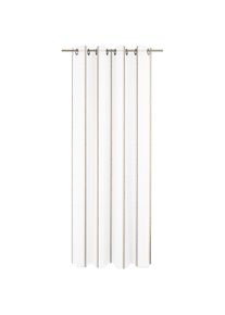 Gardine »Chloé« Ösen 1 Stk. tlg. Fertigstore mit Ösen (Ø 4 cm) nach Mass , braun , WIRTH , Obermaterial: 100% Polyester