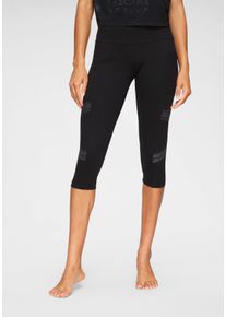 active by Lascana Witt Damen Caprileggings, schwarz, Gr&ouml;&szlig;e 32/34, 95% Baumwolle, 5% Elasthan